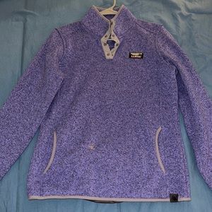 LL Bean 1/4 Snap Fleece Pullover Women’s Purple